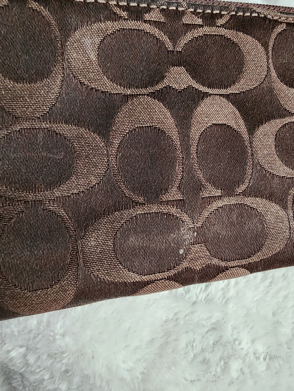 Coach Signature Soho Buckle Trifold Wallet Chocolate Brown - Picture 3 of 10